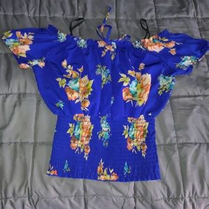 an off the shoulder top